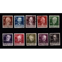 1952-53 - Berlin - AFA 91-100 - Frimærke - Stemplet.